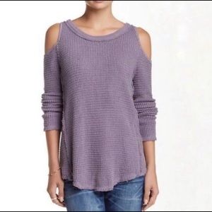 Free People Cold Shoulder Sweater